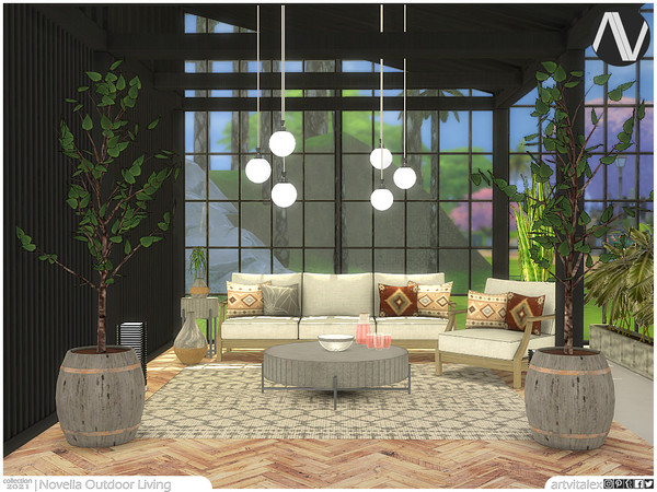 Sims 4 — Novella Outdoor Living by ArtVitalex — Outdoor And Garden Collection | All rights reserved | Belong to 2021