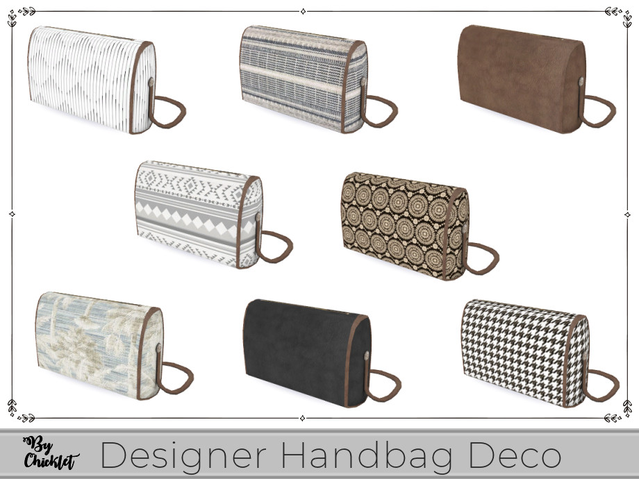 The Sims Resource - This and That Designer Handbag Deco