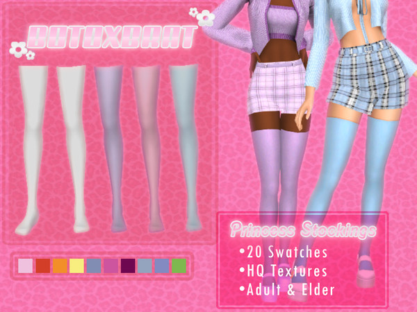 The Sims Resource - [B0T0XBRAT] Princess Stockings