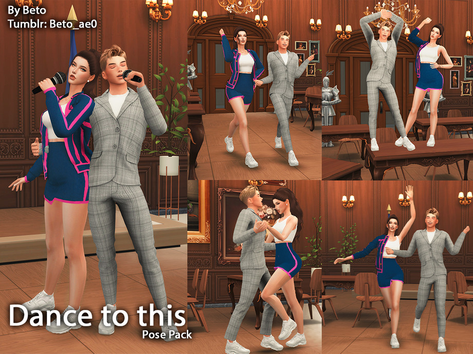 The Sims Resource - Dance to this (Pose pack)