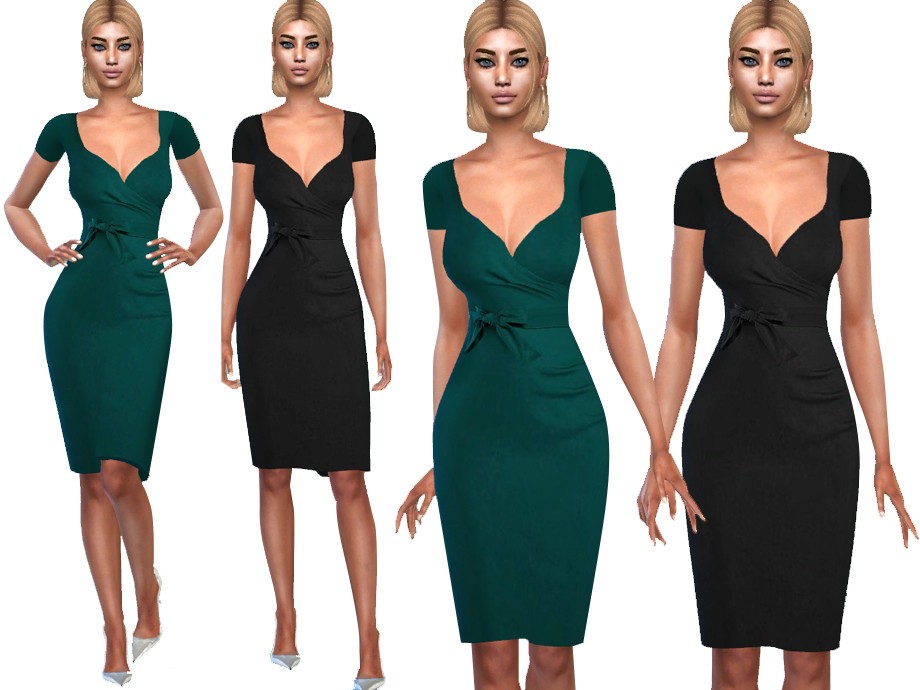 The Sims Resource - Short Sleeve Formal Dresses