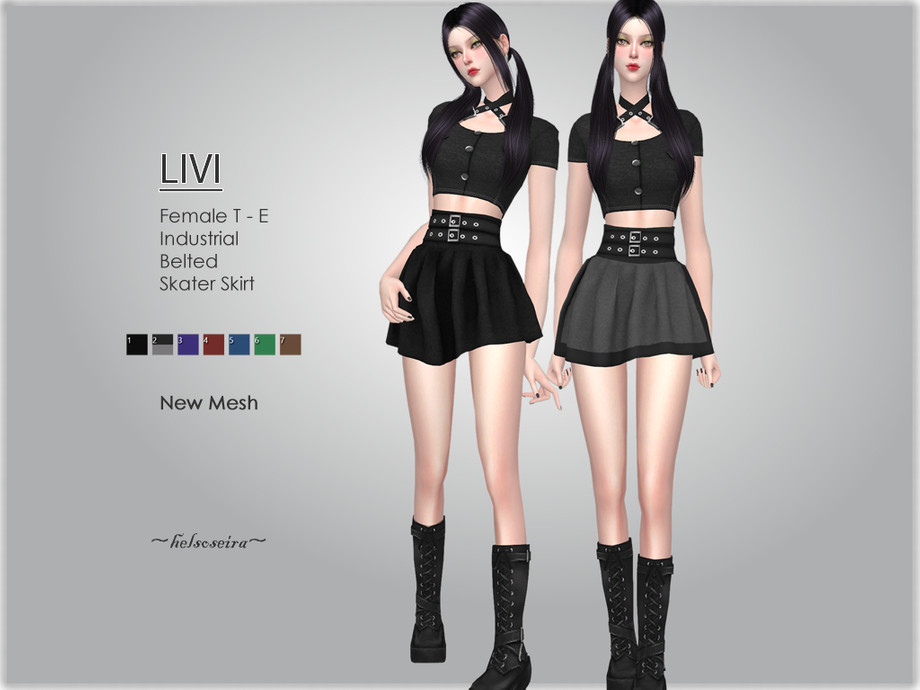 The Sims Resource - LIVI - Mini Skirt