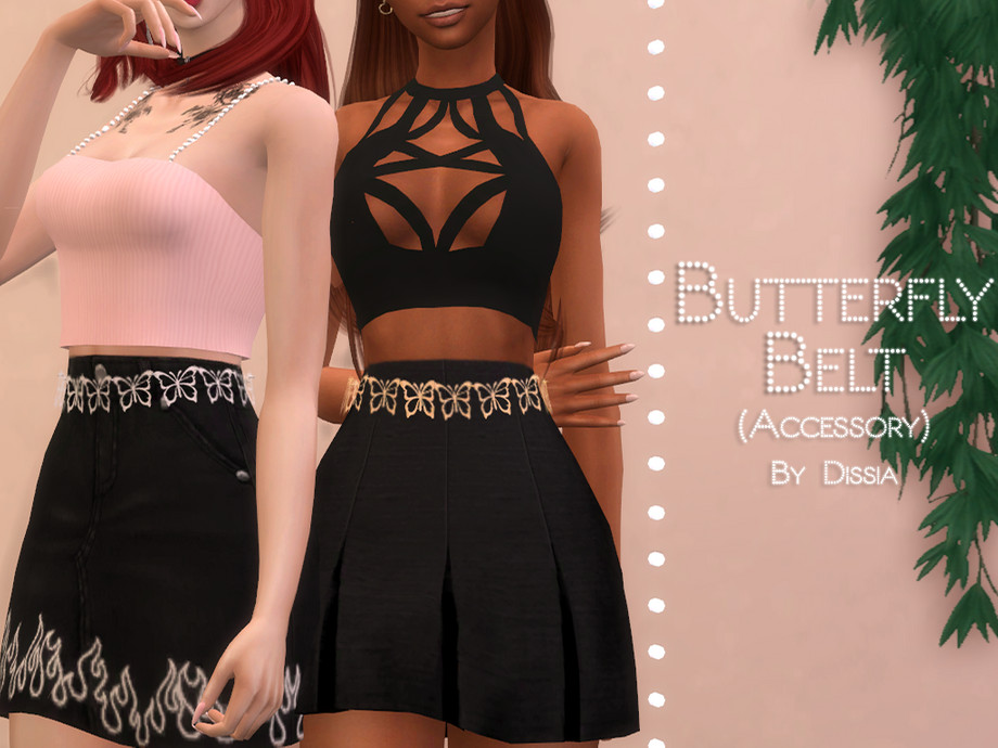 The Sims Resource - Butterfly Belt (Accessory)