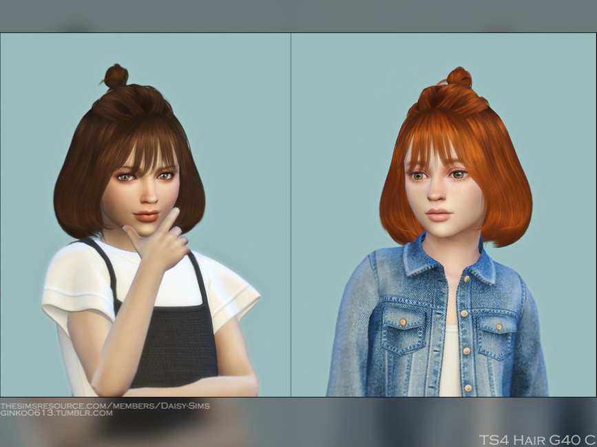 The sims 4 resource child hair