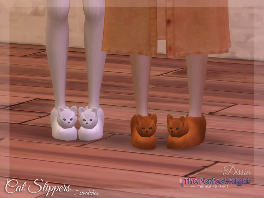 The Sims Resource - The Perfect Night - Cat Slippers