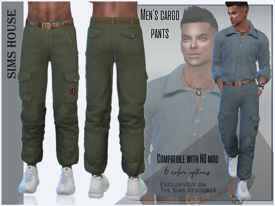 The Sims Resource - Men's cargo pants