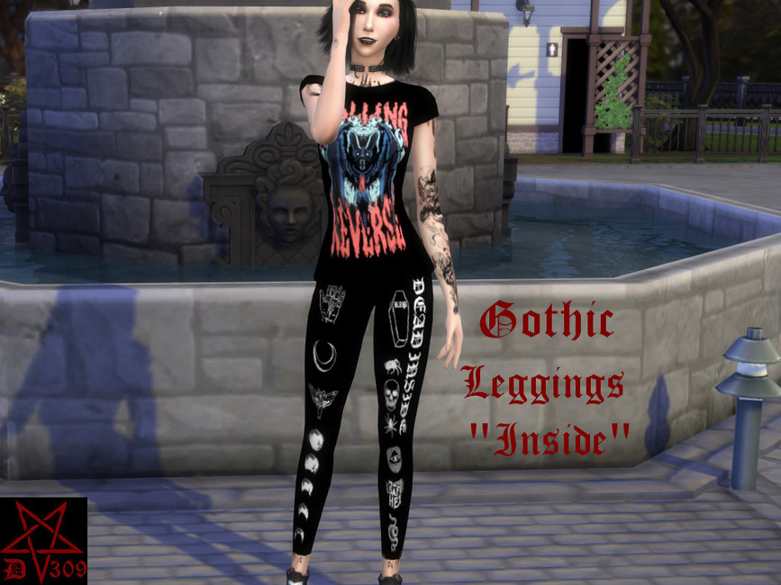 The Sims Resource Gothic Leggings Inside