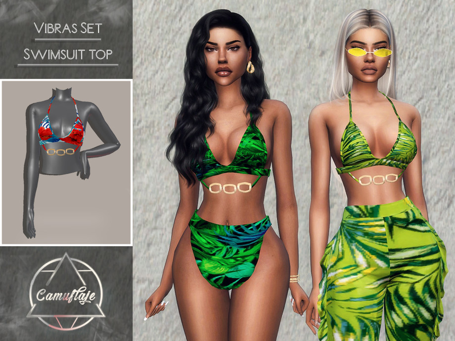 The Sims Resource - Vibras Set - Swimsuit Top