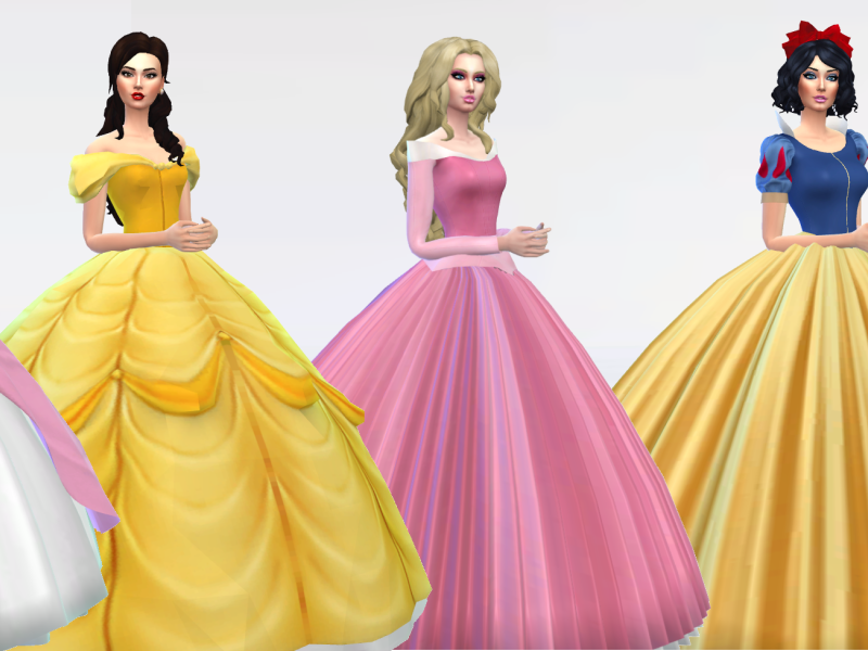 The Sims Resource - aurora sifix ampon dress