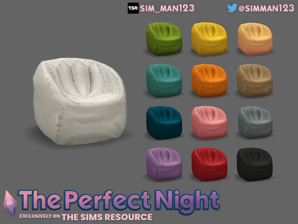 The Sims Resource - Beanbag Chair - The Perfect Night