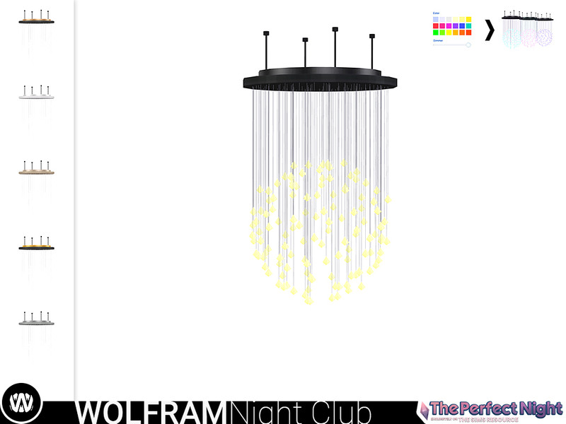 The Sims Resource - The Perfect Night - Wolfram Chandelier