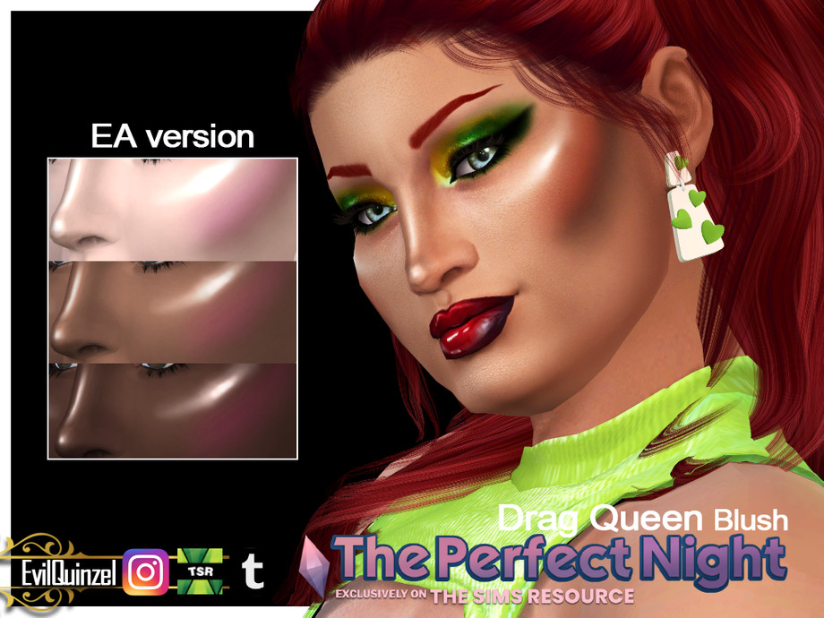 The Sims Resource - The Perfect Night - Drag Queen Blush