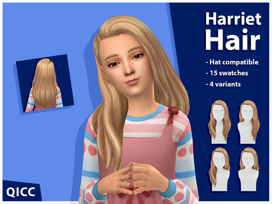 The Sims Resource - Harriet Hair Set