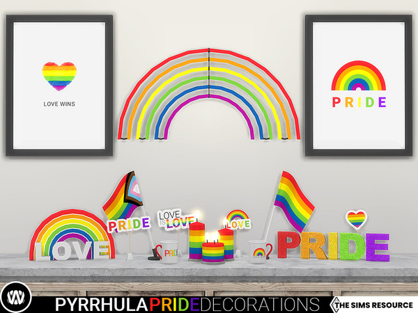 The Sims Resource - Pyrrhula Pride Decorations