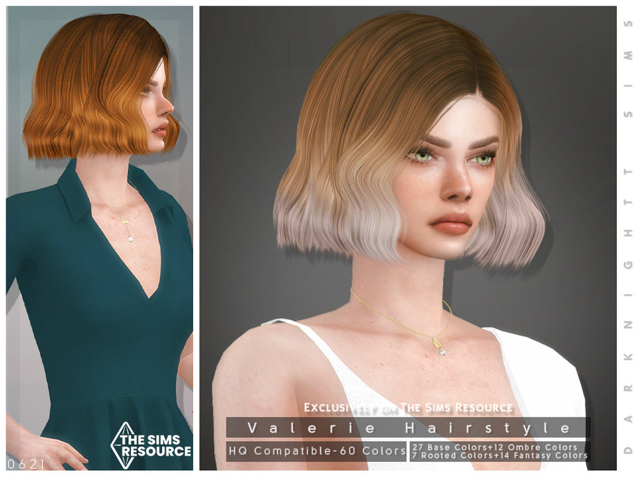 The Sims Resource - Valerie Hairstyle