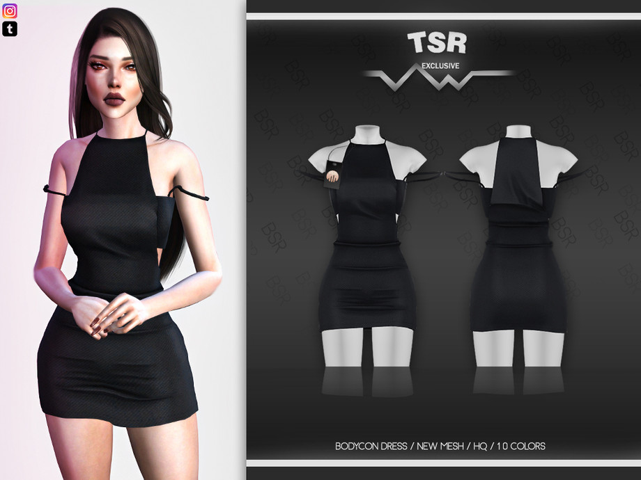 The Sims Resource - Bodycon Dress BD493