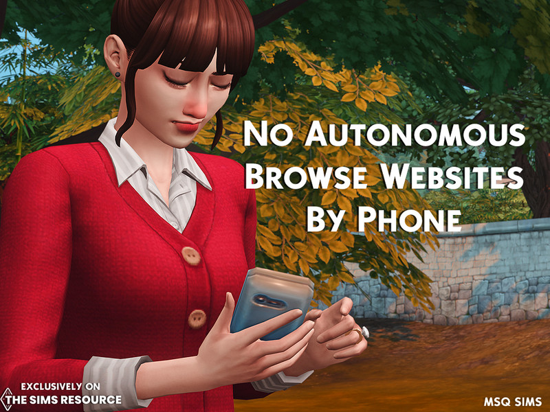 The Sims Resource - No Autonomous Browse Websites By Phone