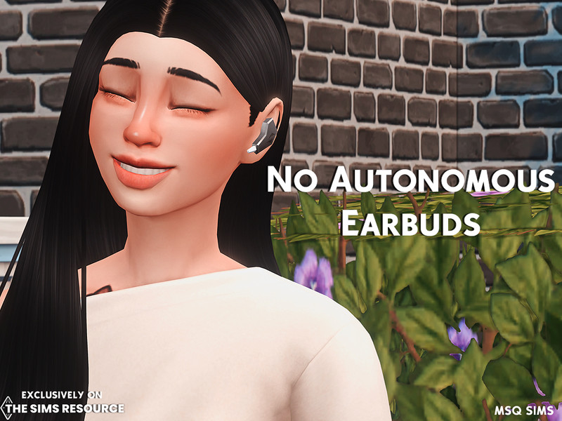 The Sims Resource - No Autonomous Earbuds