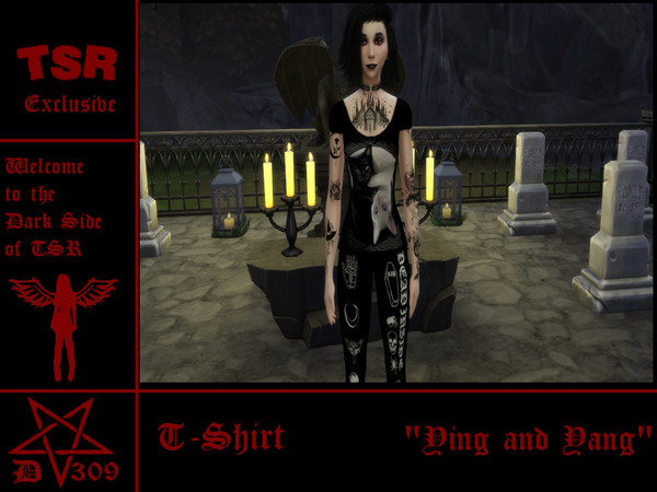 The Sims Resource - Gothic T-Shirt 