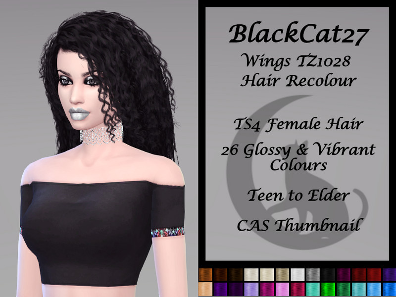 The Sims Resource - Wings TZ1028 Hair Recolour (MESH NEEDED)