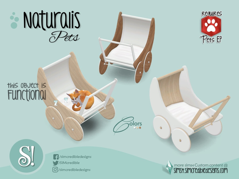 The Sims Resource - Naturalis Pet bed stroller