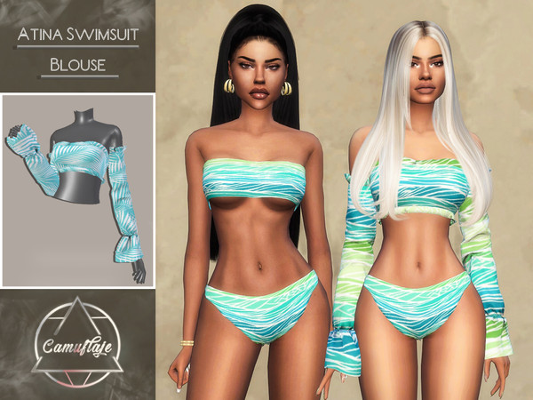 The Sims Resource - Vibras Set - Swimsuit Top