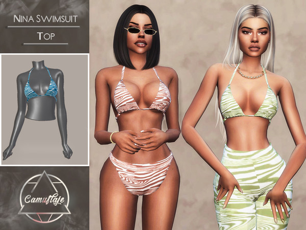The Sims Resource - Nina Swimsuit - Top