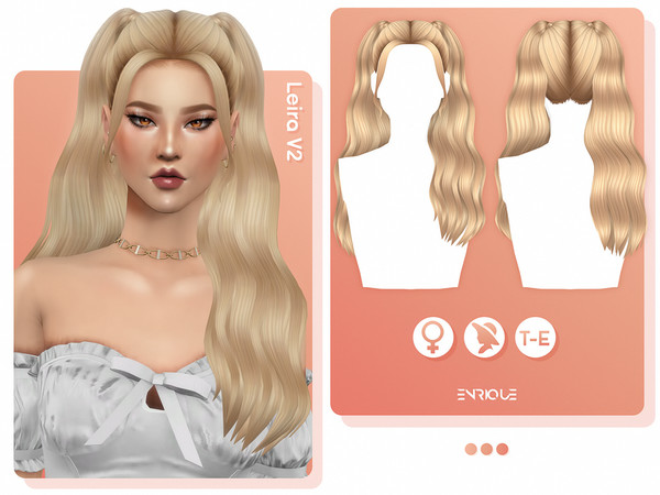 The Sims Resource - EnriqueS4 - Lola Hairstyle