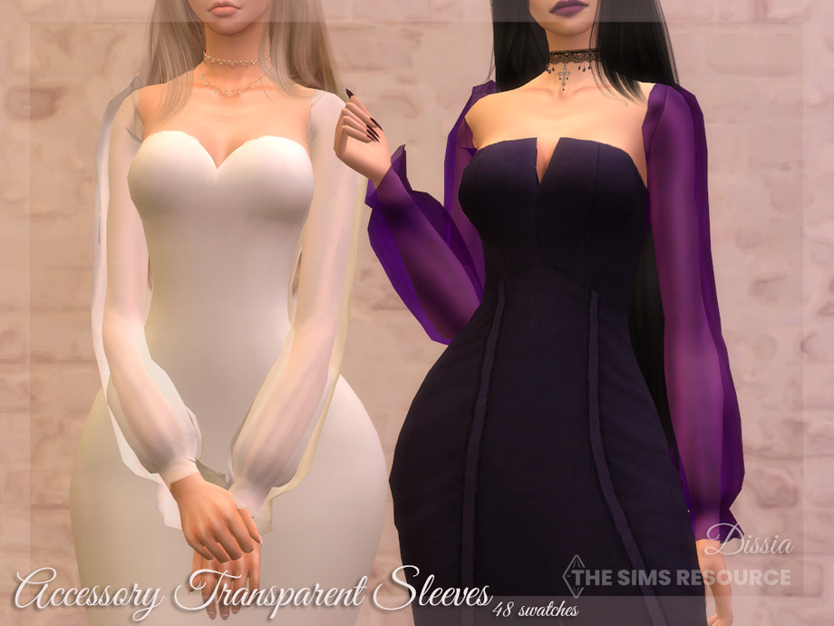 The Sims Resource - Accessory Transparent Sleeves
