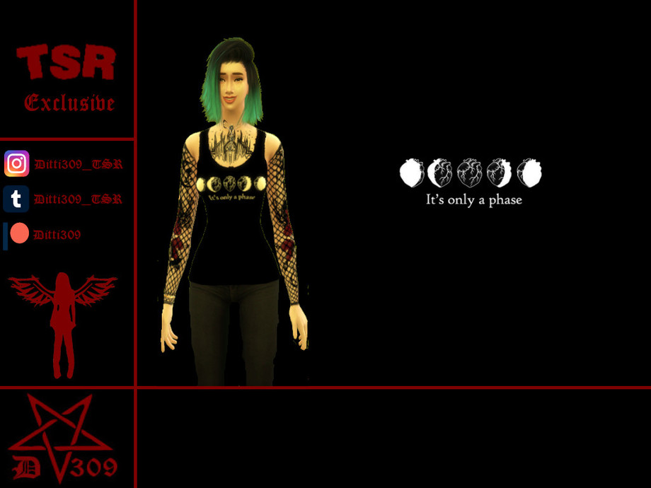 The Sims Resource - Emo Shirt 
