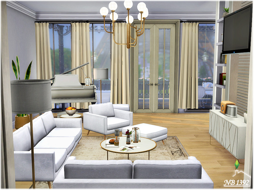 The Sims Resource - Exclusive Living room (CC only TSR)