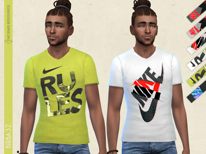 The Sims Resource - Sportive T-shirts