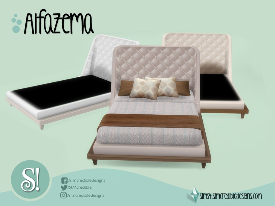 The Sims Resource - Alfazema Bed frame
