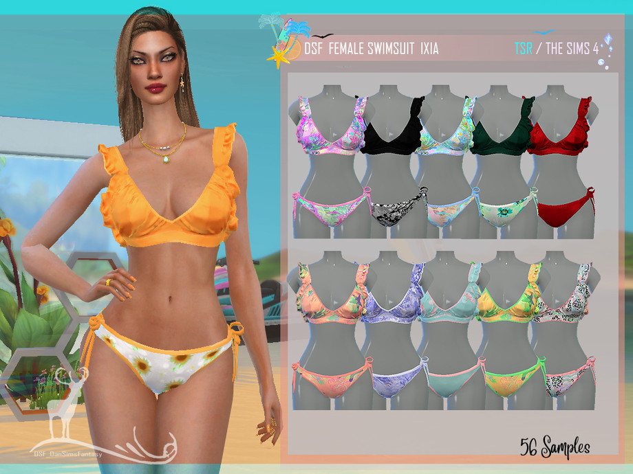 The Sims Resource - FEMALE SWIMSUIT IXIA