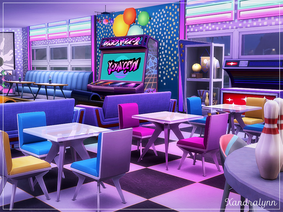 The Sims Resource - Retro Bowling Diner