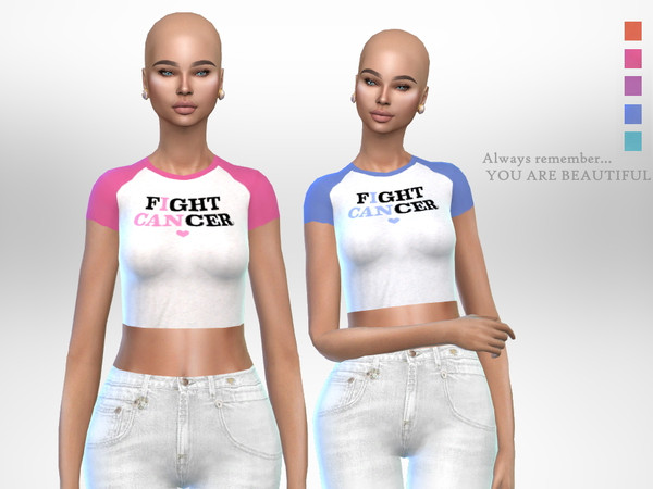 The Sims Resource - Fight Cancer Top