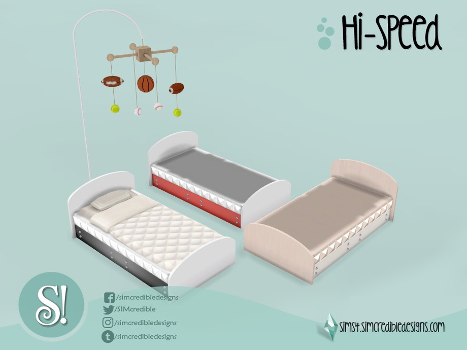 The Sims Resource - Hi-speed toddler bed frame