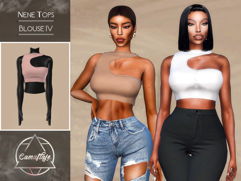 The Sims Resource - Nene Tops - Blouse IV