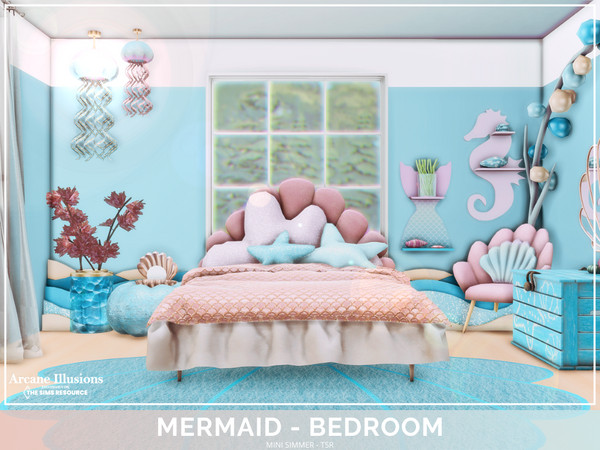 The Sims Resource - Arcane Illusions - Mermaid Bedroom