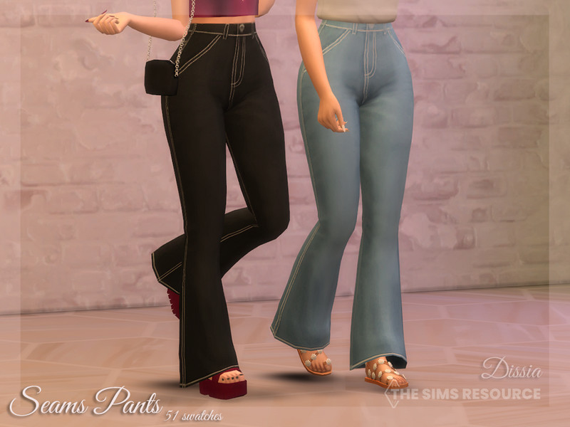 The Sims Resource - Seams Pants