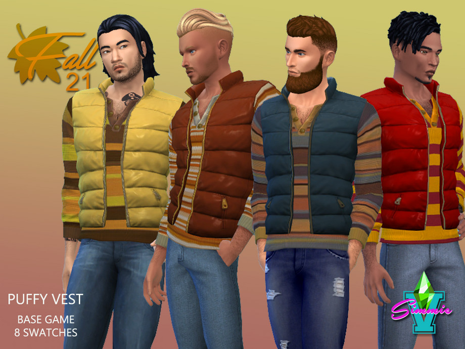 The Sims Resource - SimmieV Fall21 Puffy Vest