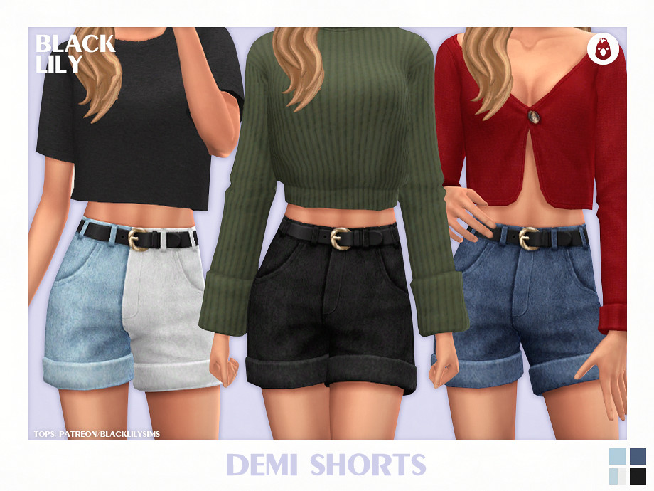 The Sims Resource - Demi Shorts