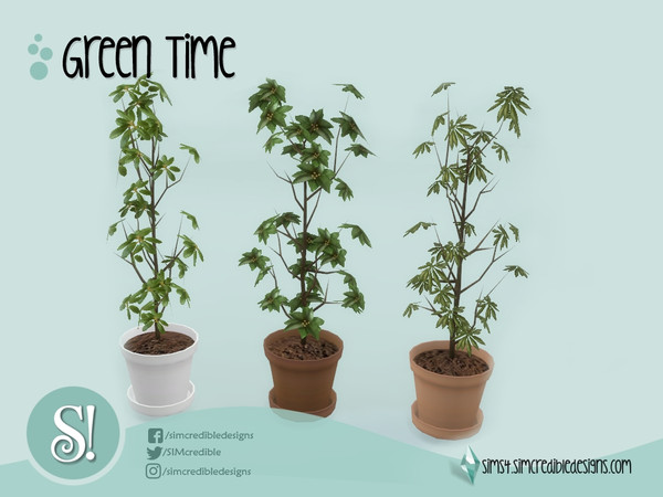 The Sims Resource - Green Time Potted Plant large