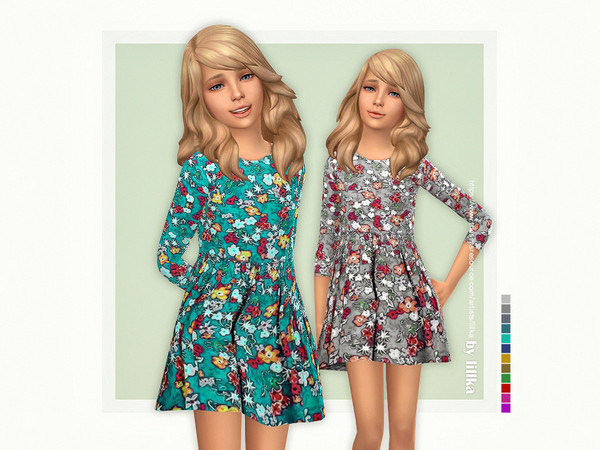 The Sims Resource - Little Lady Sweater Dress