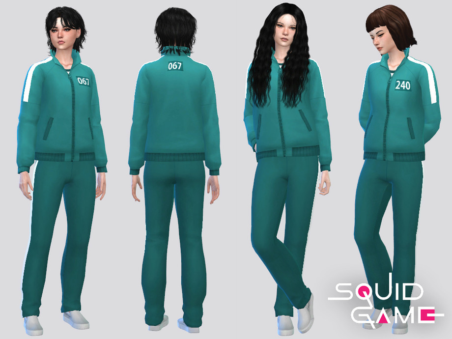The Sims Resource - SQUID GAME Outfit 2 F