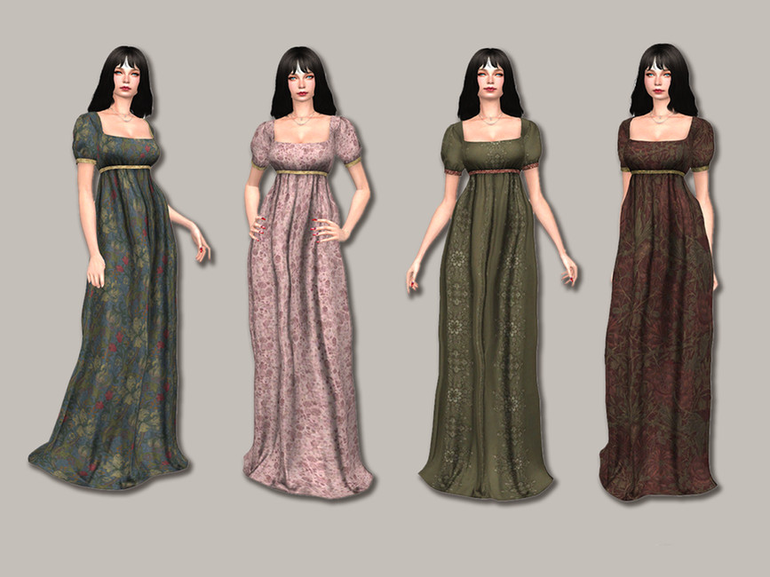 The Sims Resource - Witchy Floral Dress (MESH NEEDED)