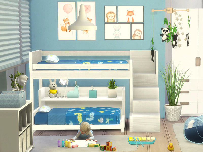 The Sims Resource - Twin Toddler Bedroom - CC needed