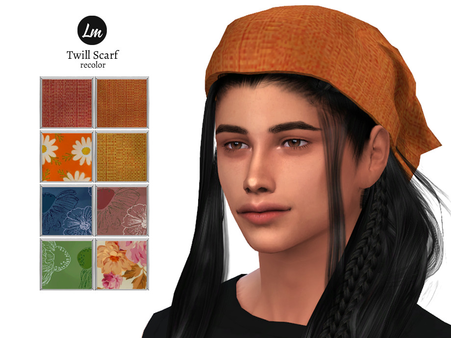 The Sims Resource - Twill Scarf recolour (mesh needed)