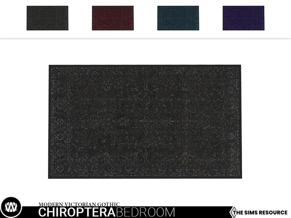 The Sims Resource - Modern Victorian Gothic - Chiroptera Rug