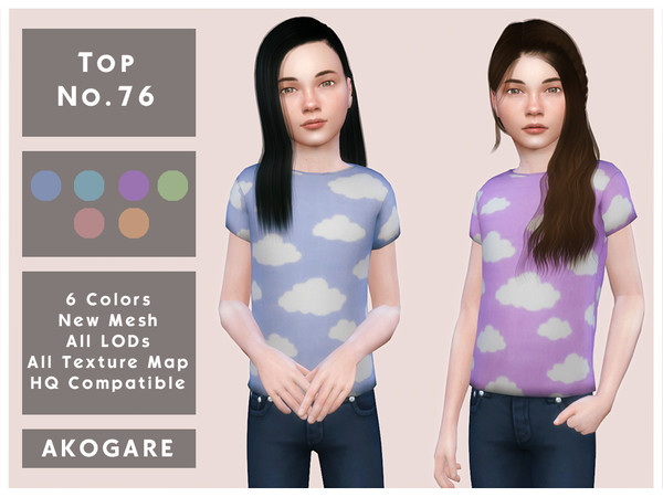 The Sims Resource - Akogare Top No.76